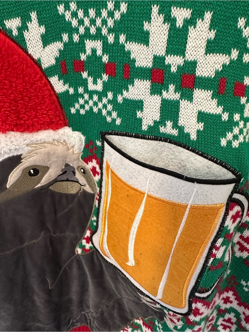 Buzzard Bay Men's UGLY CHRISTMAS SWEATER ALERT Size XL - Picture 7 of 8